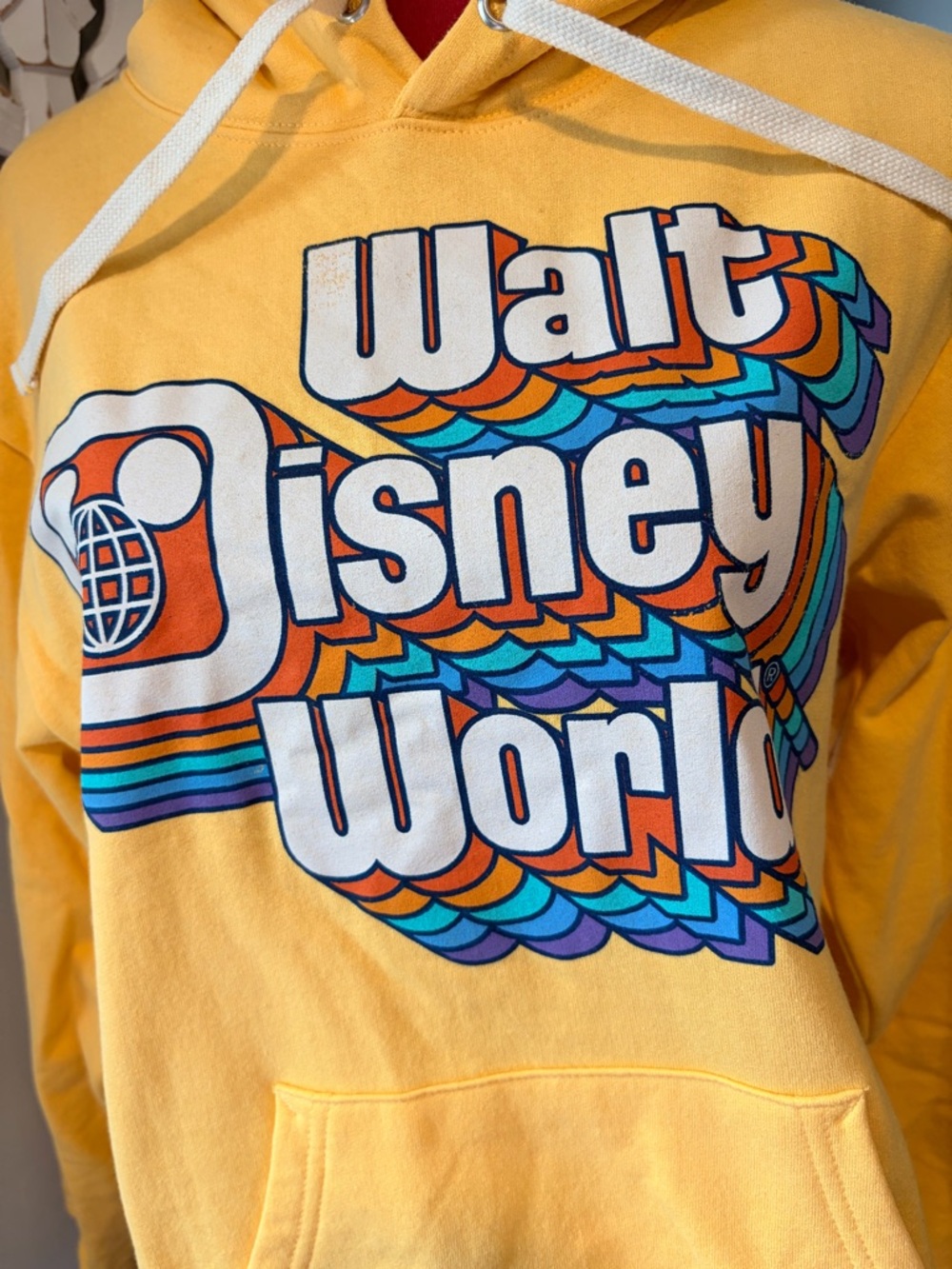 Retro Disney World Hoodie • Sunshine Yellow Magic - Picture 3 of 4